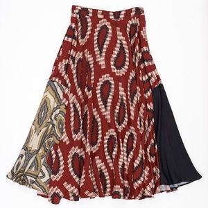 Multi Print Circle Skirt